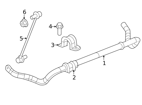 Stabilizer Bar & Components for 2008 Dodge Avenger #0