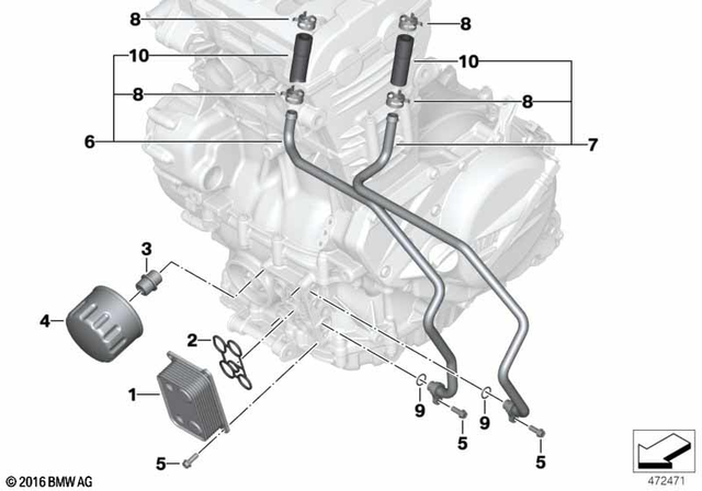 17217686971 - : Hose for BMW-Motorrad Image