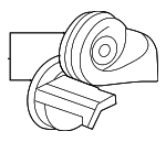 56043186AF - Electrical: Horn for Mopar Image