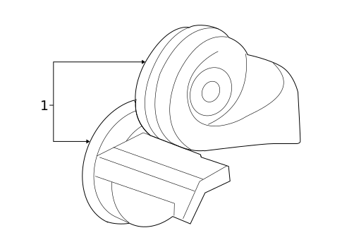 Horns for 2007 Chrysler Aspen #0