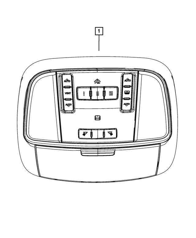 1UC571DAAF - Interior Trim: Overhead Console for Mopar Image image