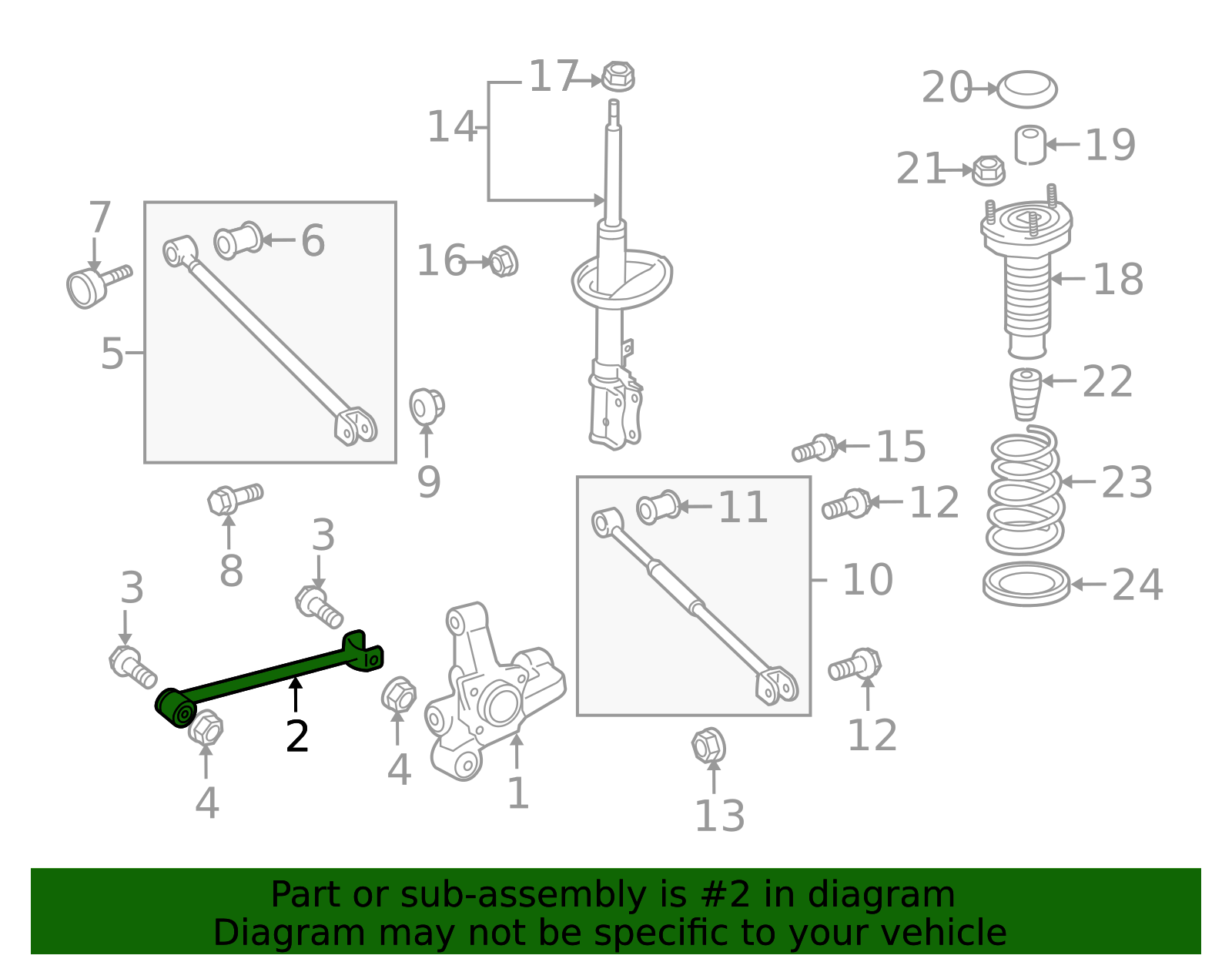 48780-48070 - Suspension Trailing Arm 2008-2015 Toyota | Brantford