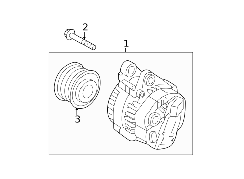 Alternator for 2011 Hyundai Sonata #1