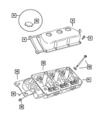 4792709AC - : Cylinder Head Cover, Left for Mopar Image