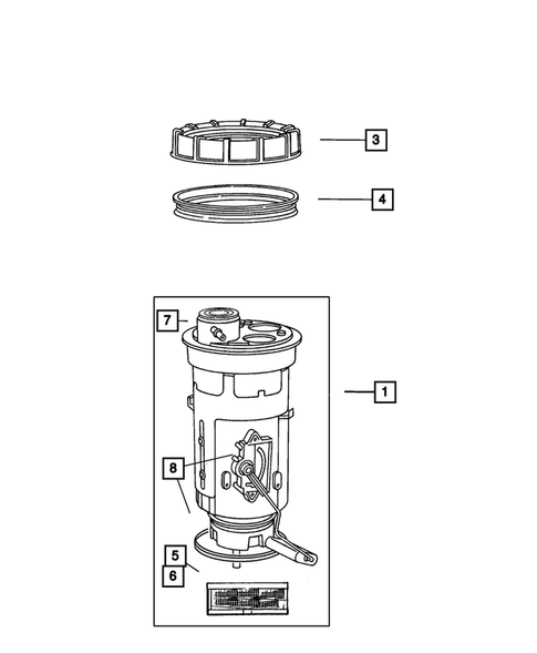 Fuel Pump and Sending Unit for 2001 Dodge Dakota #0