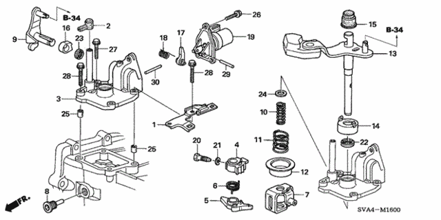 Shift Arm - Shift Lever (2.0L) for 2006 Honda Civic #0