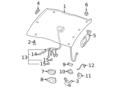 Lighting - Interior for 2001 Chevrolet Cavalier #1
