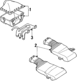 E6AZ9600D - Engine: Air Cleaner for Ford: Country Squire, LTD, LTD Crown Victoria | Lincoln: Continental, Town Car | Mercury: Colony Park, Grand Marquis, Marquis Image