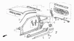 90687SB2901ZF - Body/Air Conditioning: CLIP, SIDE GARNISH *R39* (VICTORIA RED) for Honda Image