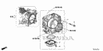 1640059B003 - Engine: THROTTLE BODY, ELECTRONIC CONTROL (GMG9A) (A) for Honda Image