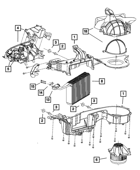 Air Conditioner and Heater Units for 2007 Dodge Charger #1