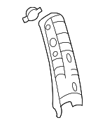 858304D001QWDS - Body: Upper Center Pillar Trim for Hyundai: Entourage Image