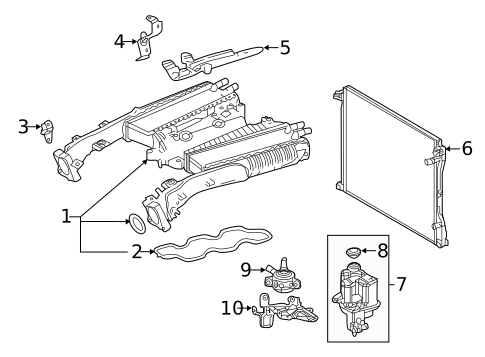 Intercooler for 2018 Lexus LS500 #0