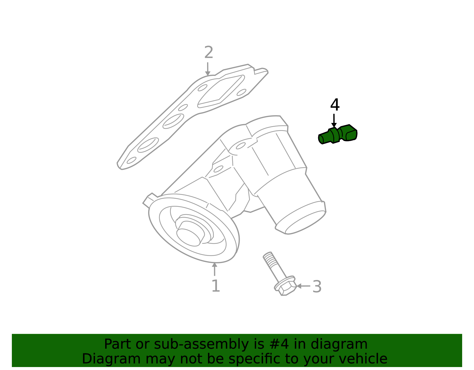 Genuine OEM Ford Part - Oil Pressure Sending Unit GC3Z-9278-B