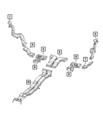 68595242AA - Air Conditioners and Heaters: Floor Distribution Duct for Mopar Image