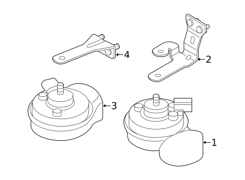 Horn for 2014 Volkswagen Beetle #0