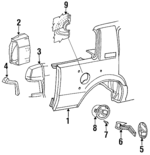 4416608 - Body: Quarter Panel for Chrysler: New Yorker | Dodge: Dynasty Image