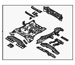 65500P0600 - Body: Floor Pan Assembly for Hyundai: Tucson Image