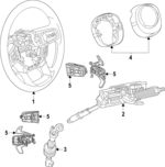 7BK012N8AA - Steering: Switch for Mopar Image