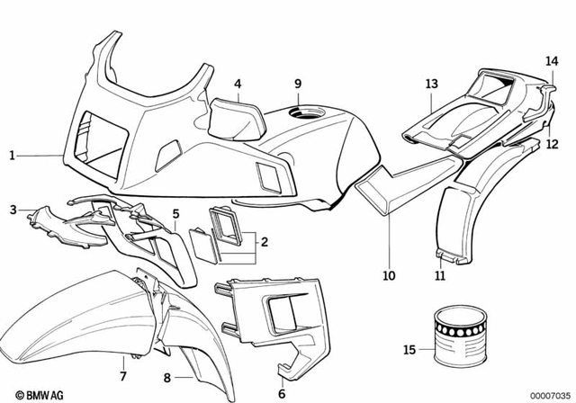 46631456001 - Body Equipment: Covering Lower Part - Schwarz for BMW-Motorrad Image