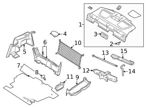 Interior Trim - Rear Body for 2007 Ford Fusion #0