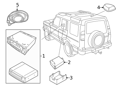 Navigation System Components for 2002 Land Rover Discovery #0