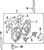 214813J960 - Cooling System: Fan Assembly for INFINITI: G20 Image