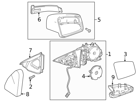 Mirrors for 2013 Mercedes-Benz S350 #0