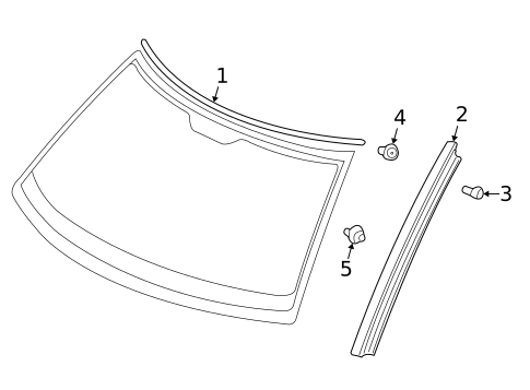 Reveal Moldings for 2007 Saab 9-5 #0