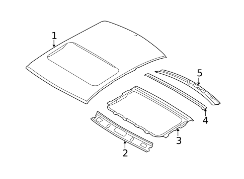 Roof & Components for 2011 Hyundai Sonata #1
