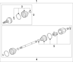 13291742 - : BELLOWS KIT for Saab: 9-5 Image