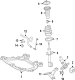 4852080460 - : Strut for Lexus: RX350, RX450h Image