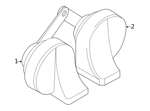 Horn for 2005 BMW 745i #0