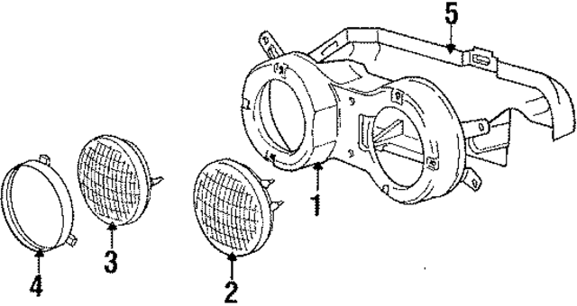 63121468226 - Electrical: Sealed Beam for BMW Image