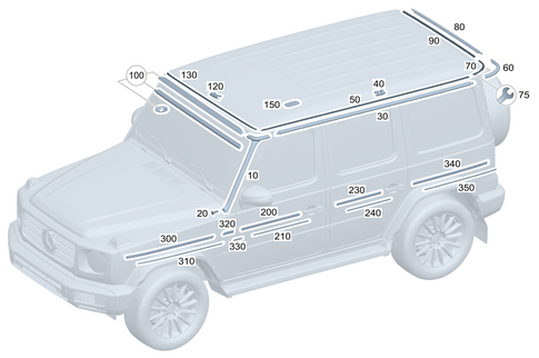 Exterior Detachable Parts for 2002 Mercedes-Benz G500 #0