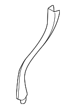 8D08677672XE - Body: Lower Quarter Trim for Audi Image