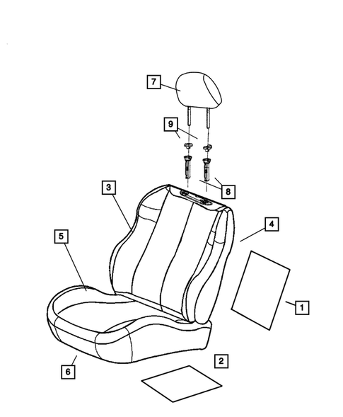 Front Seats and Attaching Parts for 2001 Jeep Grand Cherokee #1