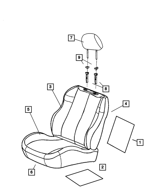 TH721T5AA - : Front Headrest for Mopar Image