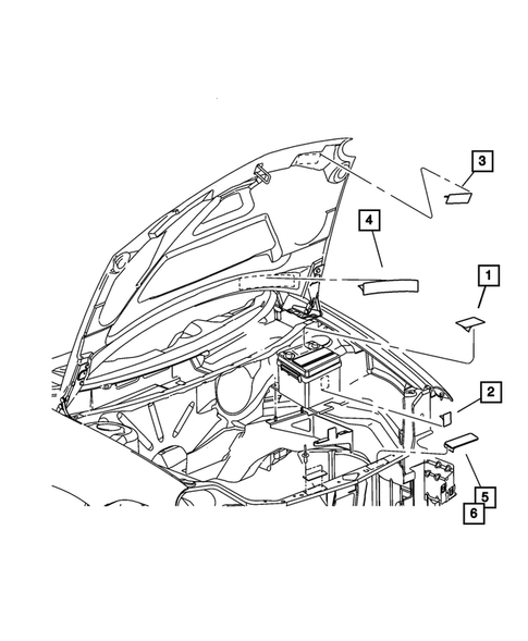 Under Hood for 2004 Dodge Neon #0