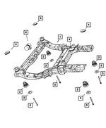 68025168AB - Frames and Bumpers: Front Suspension Cradle for Mopar Image