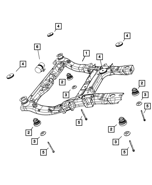 « 68025168AB – Frames and Bumpers : Suspension Avant Berceau pour Mopar Image »