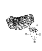 68185822AC - : Transmission Support Bracket And Insulator for Mopar Image