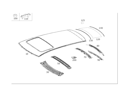 Roof for 2008 Mercedes-Benz R320 #0