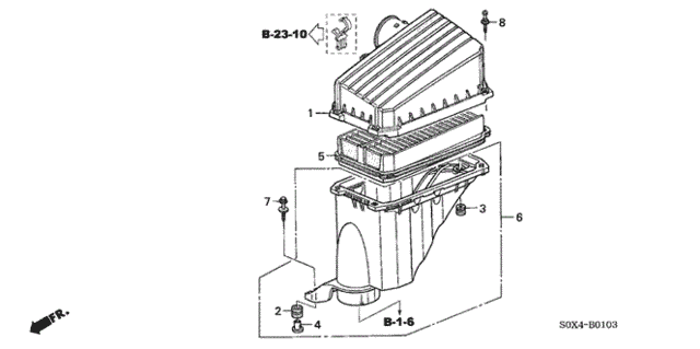 Air Cleaner ('02-) for 2003 Honda Odyssey #0