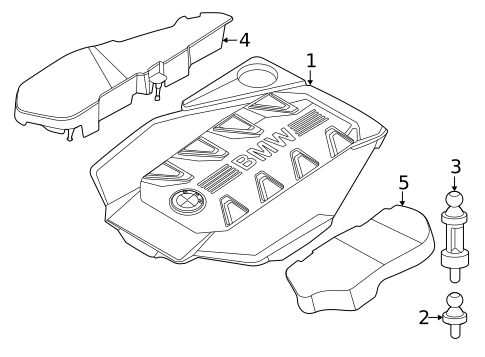 Engine Appearance Cover for 2025 BMW X7 #0