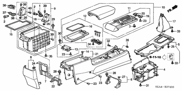 Console for 2007 Acura TSX #0