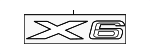 51147196556 - Body: Nameplate for BMW: X6 Image