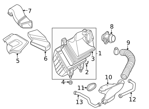 Air Intake for 1997 Audi A4 #0