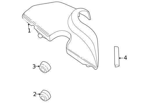 Engine Appearance Cover for 2003 Saab 9-3 #0