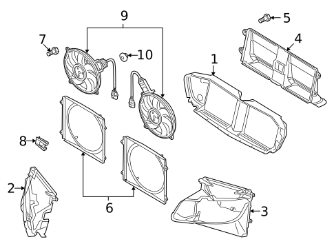 Cooling Fan for 2008 Audi R8 #0